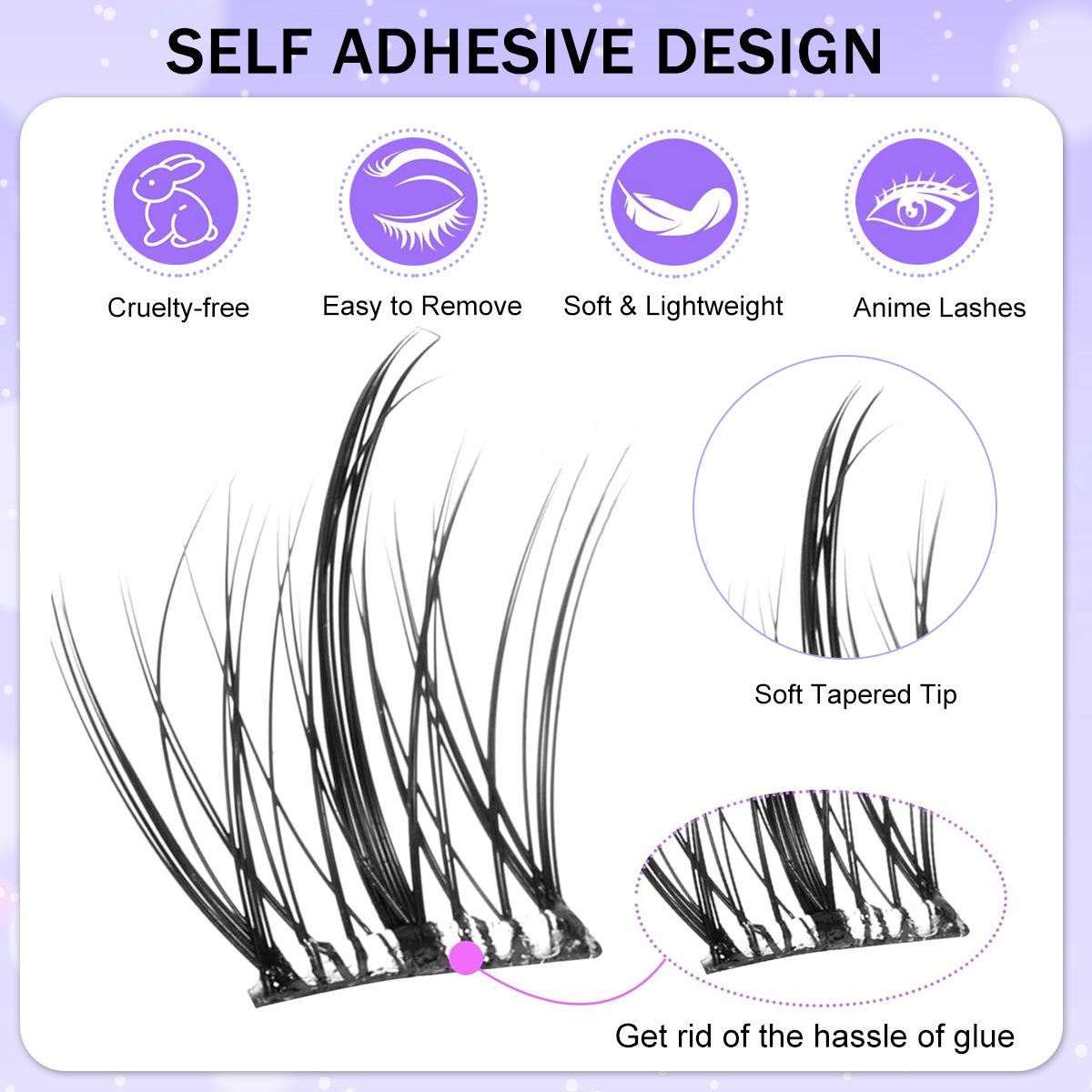 MAYCREATE® 120Pcs Self Adhesive Eyelashes, Self Adhesive Eyelash Clusters, Lash Clusters Press On Lashes Self Stick Cluster Lashes Pre Glued Eyelash Clusters with Tweezer No Glue Needed, 11-13mm MAYCREATE® 120Pcs Self Adhesive Eyelashes, Self Adhesive Eyelash Clusters, Lash Clusters Press On Lashes Self Stick Cluster Lashes Pre Glued Eyelash Clusters with Tweezer No Glue Needed, 11-13mm